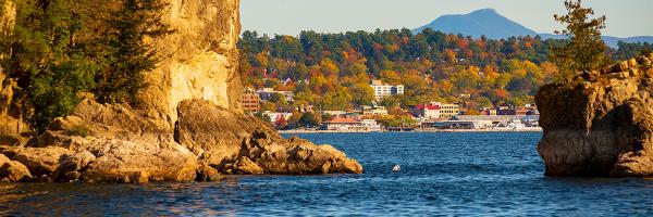 Photo: Sally McCay, University of Vermont Lake Champlain, Burlington and Camel's Hump